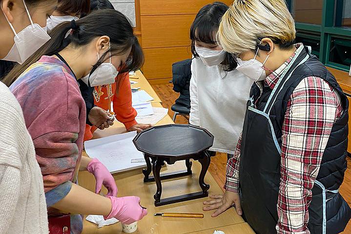 2020 문화예술교육 <전통공예, 나전칠기 소반 만들기> 사진